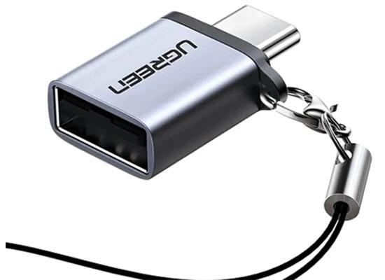 UGREEN Type C Male to USB 3.0 A Female Adapter Cable Lanyard 5Gbps High Speed Data Transfer PC Laptop MacBook - Space Gray